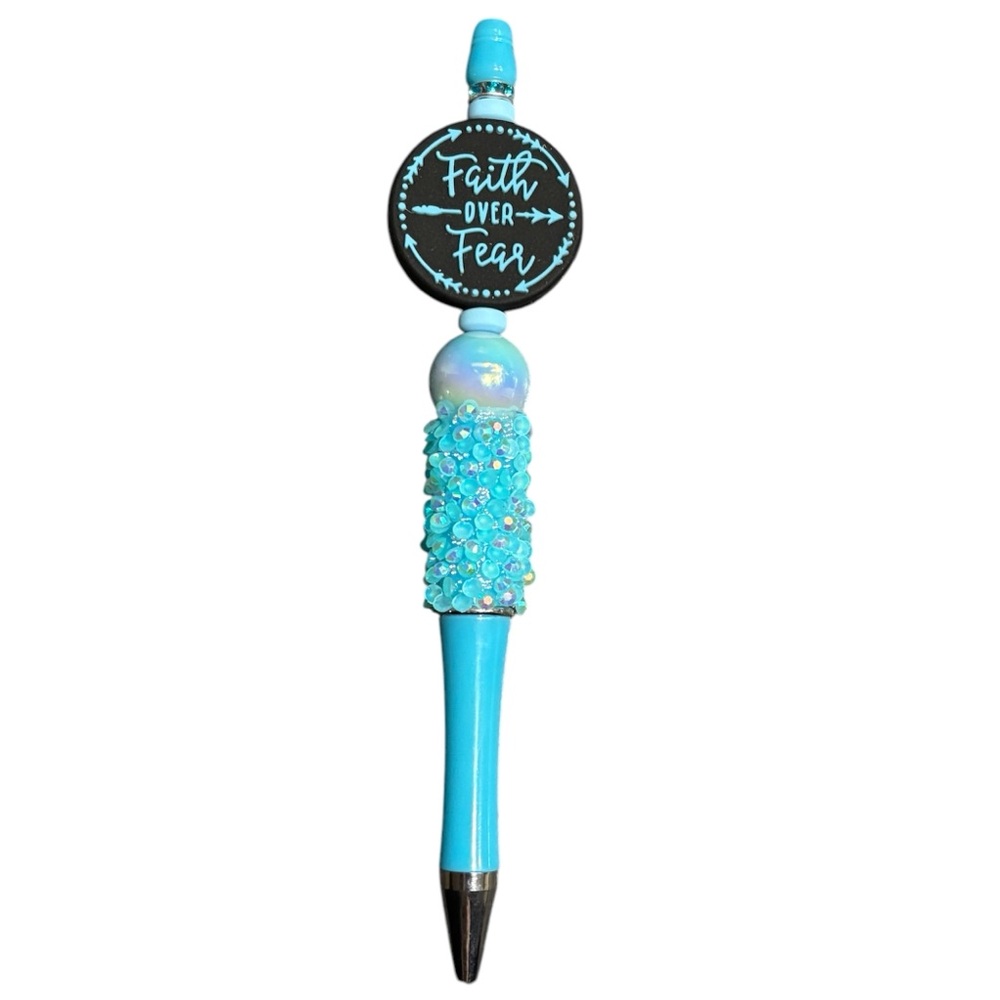 Faith over fear custom pen